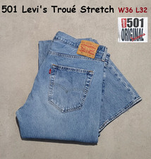 Levi 501 troué d'occasion  Pont-Audemer
