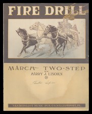 FIRE DRILL Harry J Lincoln 1909 PIANO MARCH SOLO Partituras Vintage comprar usado  Enviando para Brazil