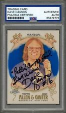 Dave hanson signed for sale  Clinton Township