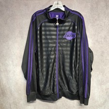 Jaqueta de aquecimento 2012 Adidas NBA Los Angeles Lakers preta pré-jogo masculina L Kobe comprar usado  Enviando para Brazil