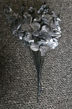 Faux silver flowers. for sale  MANSFIELD