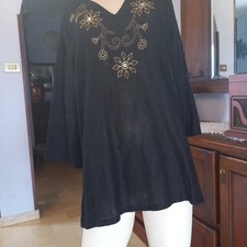 Blusa lino nera usato  Settimo Torinese