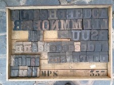 Lettres imprimerie bois d'occasion  Revel