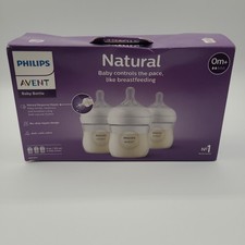 Mamadeira Philips Avent 3pk natural com mamilo de resposta natural - Transparente - 4oz comprar usado  Enviando para Brazil