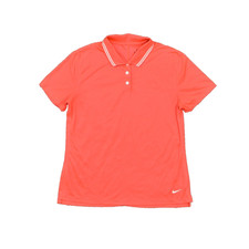 Blusa Nike Feminina Tamanho M Manga Curta Vermelha Poliéster Sólido Gola Dri Fit comprar usado  Enviando para Brazil