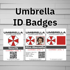 Umbrella Corporation Parody Prop ID em um cartão de identificação laminado (Resident Evil Alice comprar usado  Enviando para Brazil
