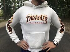 Hoodie Supreme x Thrasher🔘 Box Logo 🔘 Style 🔘 Size: S 🔘White na sprzedaż  PL