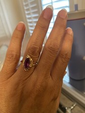 Amethyst diamond ring for sale  Corpus Christi