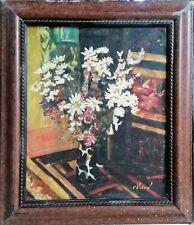 Bouquet fleurs huile d'occasion  Blois