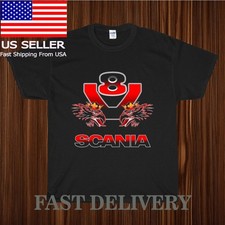 NOVA CAMISA SCANIA V8 MASCULINA LOGOTIPO CAMISETA UNISSEX ENGRAÇADA AMERICANA EUA TAMANHO P-5XL comprar usado  Enviando para Brazil