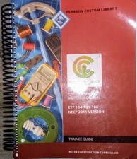 NEW PEARSON CUSTOM LIBRARY NCCER ELECTRICAL TRAINEE ETP 104-105-106 comprar usado  Enviando para Brazil