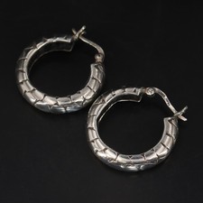 sterling silver vintage hoops for sale  USA