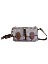 Bolsa de ombro de lona CELINE Paris Macadam azul autêntica 104266 comprar usado  Enviando para Brazil