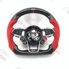Volante de fibra de carbono personalizado para Audi R8 TT TTR TTRS 2016-23 com botões, usado comprar usado  Enviando para Brazil