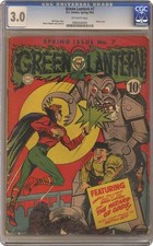 Lanterna Verde 7 CGC 3.0 1ª série março 1943 comprar usado  Enviando para Brazil