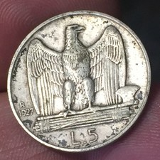 Lire 1927 aquilotto usato  San Bonifacio