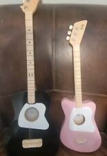 Mini guitarra acústica Loog guitarra de 3 cuerdas para niños negra y rosa  segunda mano  Embacar hacia Mexico