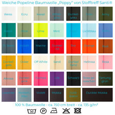 Weicher popeline baumwollstoff gebraucht kaufen  Saalfeld/Saale