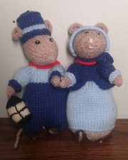 Pair victorian knitted for sale  MARKET RASEN