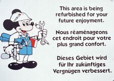 PLACA DE CONSTRUÇÃO FOTO DISNEYLAND PARIS SOBRE UMA ATRAÇÃO SENDO FECHADA REPARO comprar usado  Enviando para Brazil
