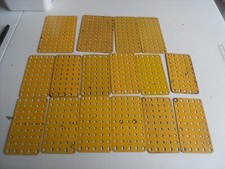 Meccano 16 placas planas amarelas furos 7x11, 7x5 e 5x9 - usado para brincar comprar usado  Enviando para Brazil
