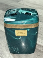 Suporte para escova de dentes verde banheiro branco e verde mármore falso acabamento dourado W9 comprar usado  Enviando para Brazil