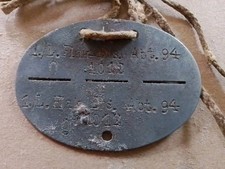 Plaque identité allemand d'occasion  France