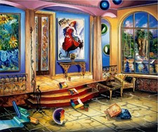 Alexander Astahov- Original Giclée sobre Tela "Quarto Moderno" comprar usado  Enviando para Brazil