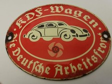 Emailleschild käfer kdf gebraucht kaufen  Hof