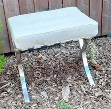 Barcelona leather footstool for sale  MANNINGTREE