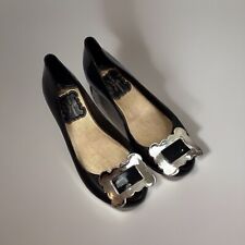 Usado, Sapatilhas femininas Vivienne Westwood Melissa Black Jelly balé tamanho 37 comprar usado  Enviando para Brazil