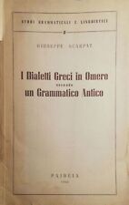 Dialetti greci omero usato  Italia