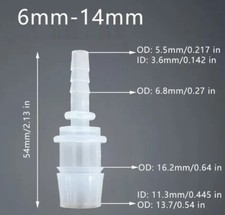 6mm 14mm schlauchadapter gebraucht kaufen  Reutlingen