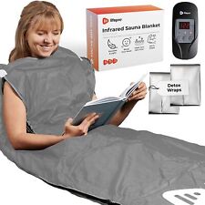 Cobertor de sauna LifePro para desintoxicação portátil infravermelho distante sauna cinza grande comprar usado  Enviando para Brazil