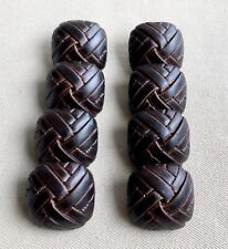 Brown woven leather for sale  FLINT