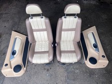 Walnut cream leather for sale  BRADFORD