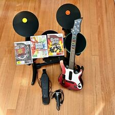 Nintendo Wii Guitar Hero Band Hero Bundle -, Bateria, Guitarra, Microfone, 3 Jogos Wii U comprar usado  Enviando para Brazil