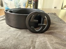 Gucci black leather for sale  CHESTER