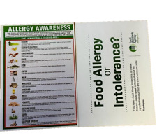 Food allergens sign for sale  LONDON