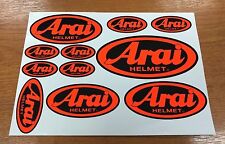 Arai stickers fluorescent for sale  UK