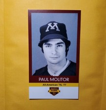 2005 Alumni Weekend cartão PAUL MOLITOR Minnesota Golden Gophers Milwaukee Brewers comprar usado  Enviando para Brazil