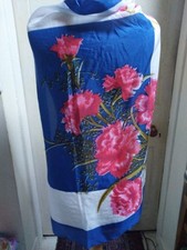 Pink carnations scarf for sale  NEWTOWN