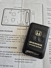 HONDA CIVIC tipo R, S2000 & PORSCHE ETC (CAT1) 2 BOTÕES ALARME REMOTO CHAVEIRO + CÓDIGO comprar usado  Enviando para Brazil