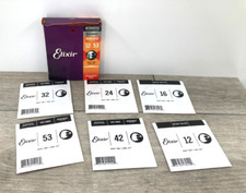 Lote de cordas de guitarra acústica Elixir 80/20 bronze revestimento nanoweb aço antiferrugem comprar usado  Enviando para Brazil