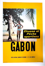 Affiche tourisme afrique d'occasion  Saint-Paul-Cap-de-Joux