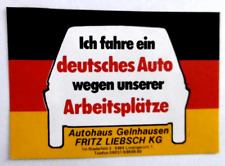 Werbe aufkleber fahre gebraucht kaufen  Köln