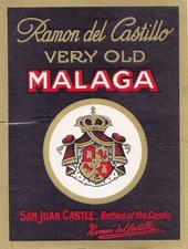 Etiquette malaga ramon d'occasion  Septèmes-les-Vallons