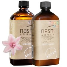 Xampu Nashi Argan Hair 500ml + Condicionador Nashi Argan 500ml com Dispensador, usado comprar usado  Enviando para Brazil