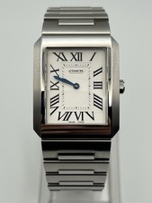 Vintage Coach Relógio Unissex Feito na Suíça Numeral Romano Mãos Azuis - “Estilo Tanque”, usado comprar usado  Enviando para Brazil