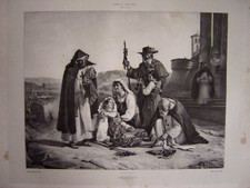 Grande lithographie pélerine d'occasion Grande lithographie pélerine d'occasion  Brumath